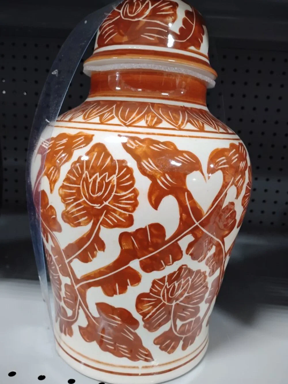 New Ceramic Vase Jar With Lid Multicolor
